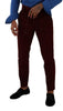Dolce & Gabbana Bordeaux Velvet Mens Formal Trouser Dress Pants - GENUINE AUTHENTIC BRAND LLC  