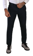 Dolce & Gabbana Dark Blue Cashmere Silk Dress Trouser Pants - GENUINE AUTHENTIC BRAND LLC  